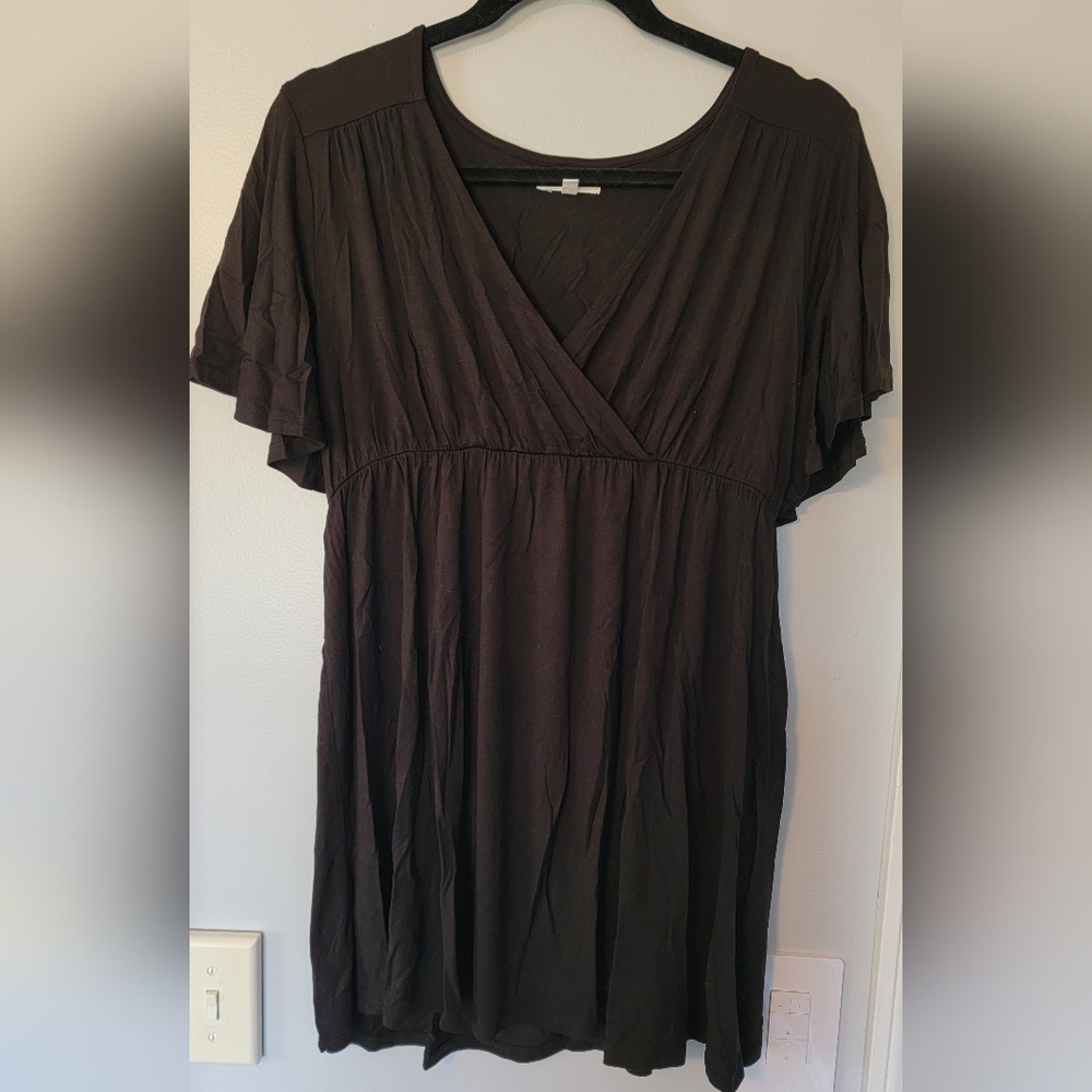 Maurices Black Maternity Blouse